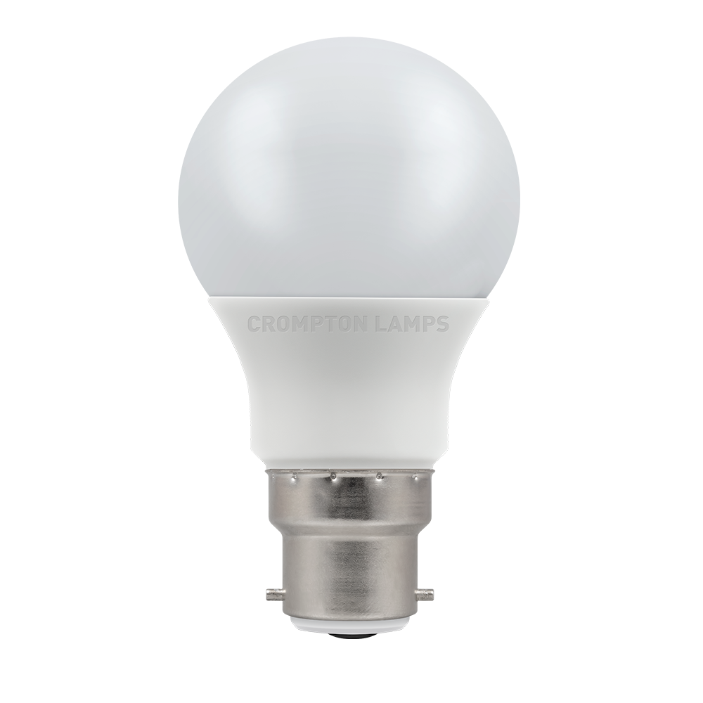 LED Thermal Plastic GLS 9.5W (75W eq.) B22d Opal 2700K Dimmable Crompton