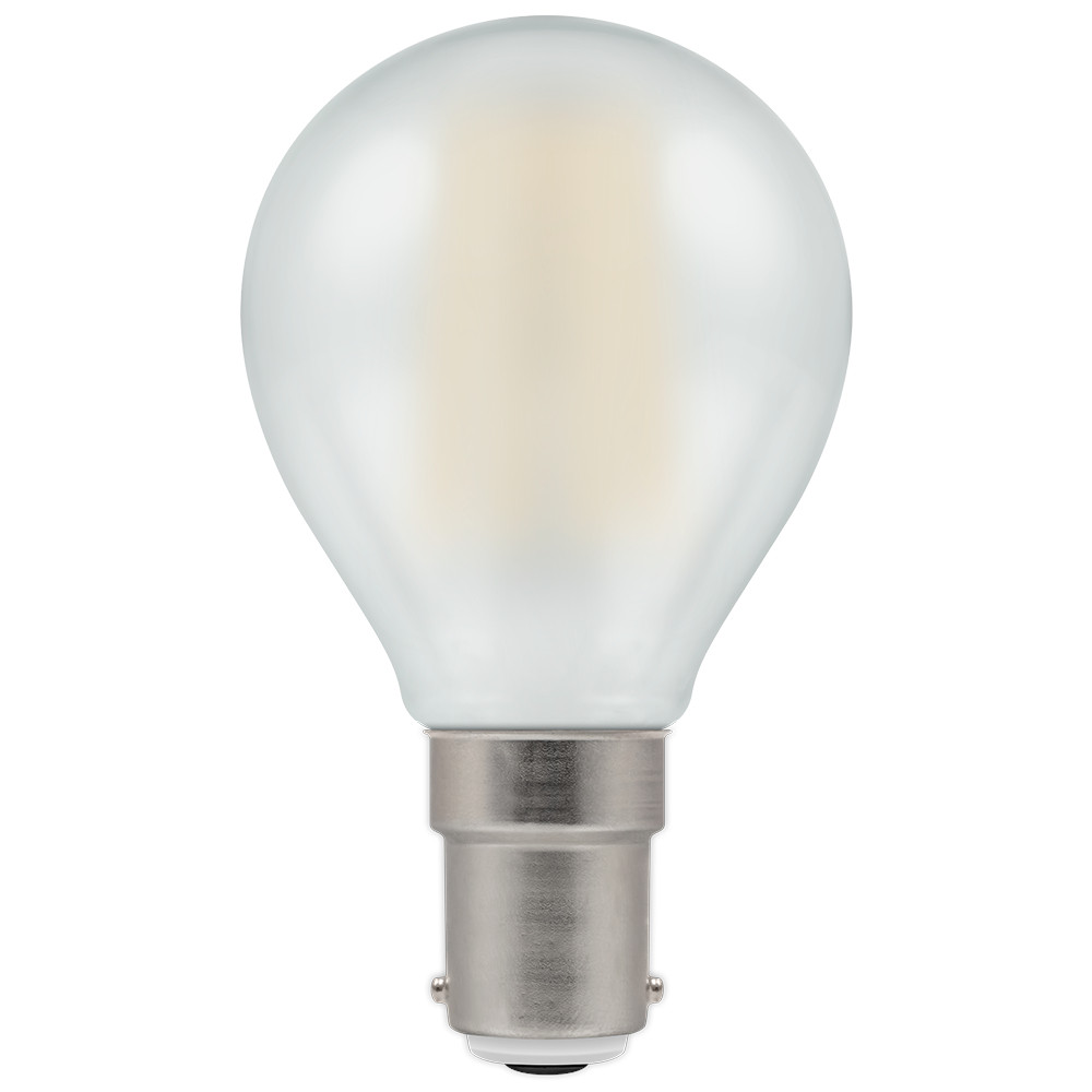 LED 45mm Round 4.2W (40W eq.) B15d Frosted 2700K Dimmable Crompton