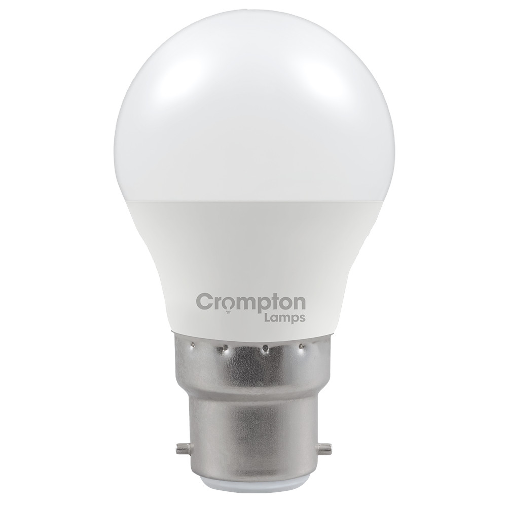 LED Thermal Plastic Golf Ball 4.2W (40W eq.) B22d Opal 4000K Crompton