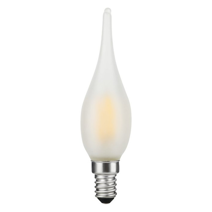 LED Filament Mini Tipped Candle E10 1.5W 100lm 2700K CRi90 Frosted