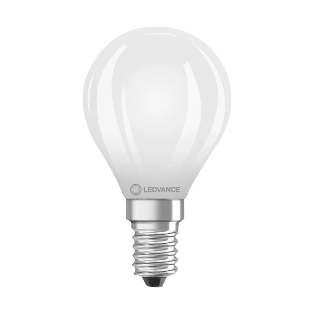 LED Golfball 45mm 4W (40W eqv.) E14 2700K Opal Ledvance