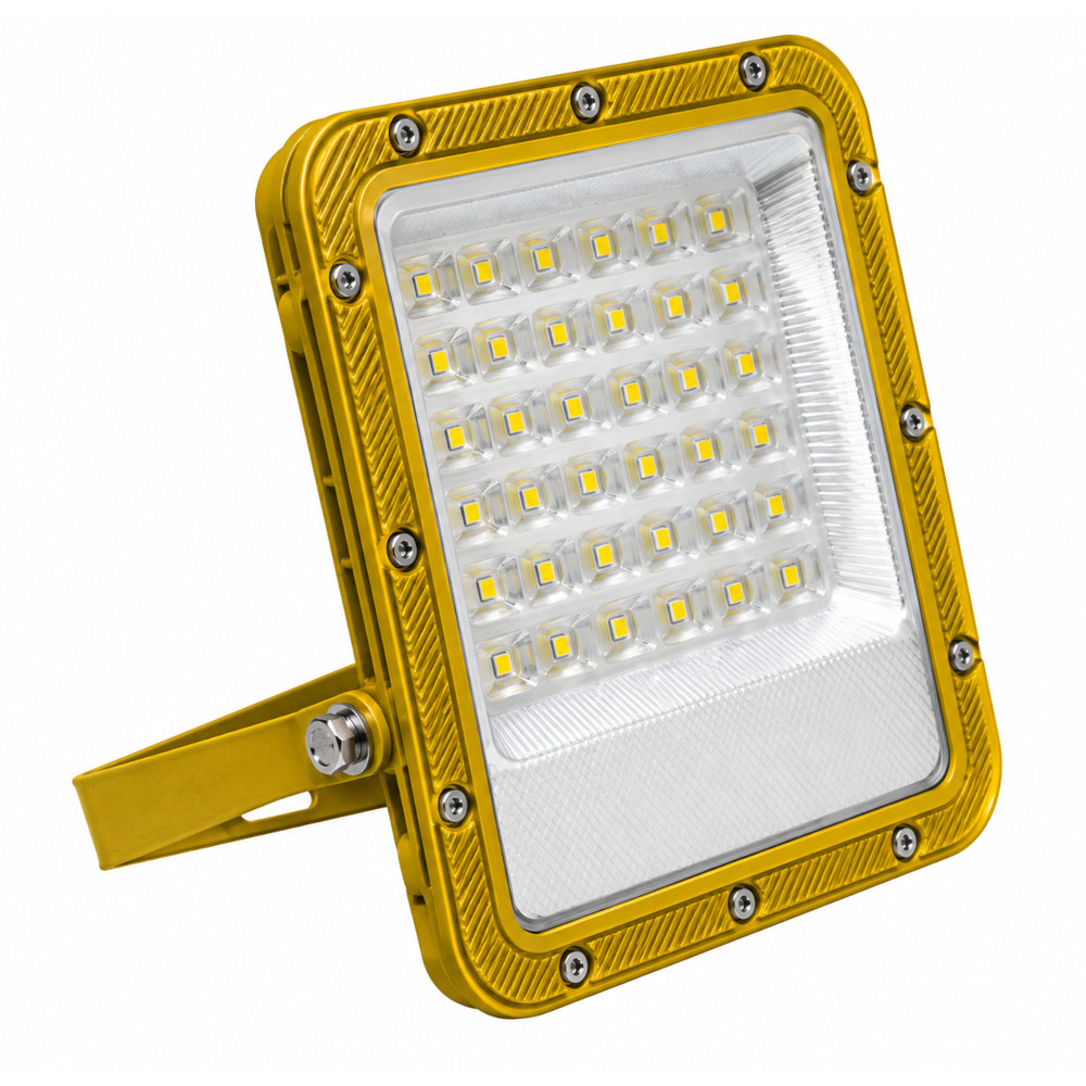 LED Polycarbonate Flood Light 50W 6000K 110-260V IP65 Yellow