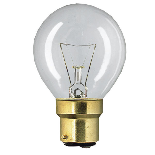 Round 45mm 127V 15W BC Clear