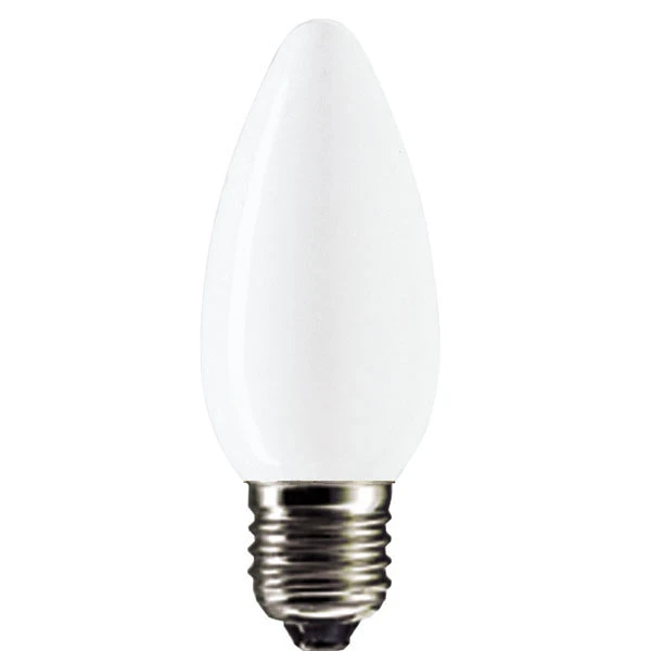 Candle 240V 25W E27 Opal Rough Service