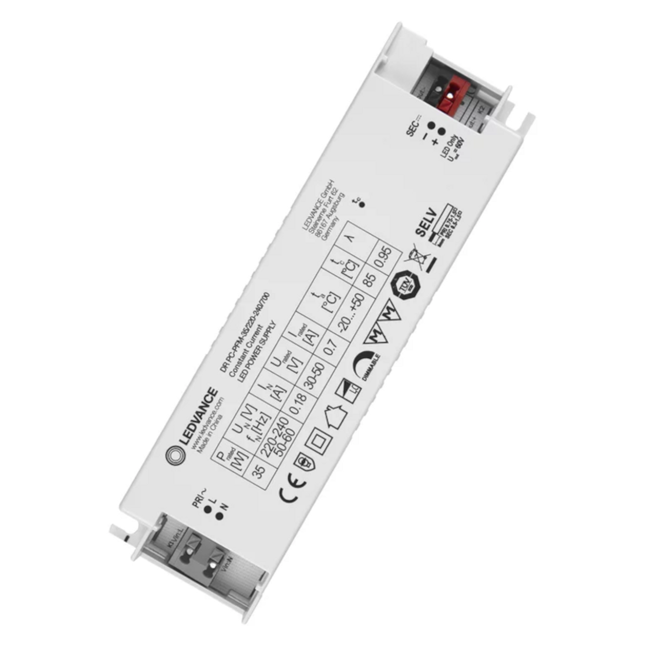 Ledvance LED Performance Driver 35W 700mA Phase Cut Dimmable