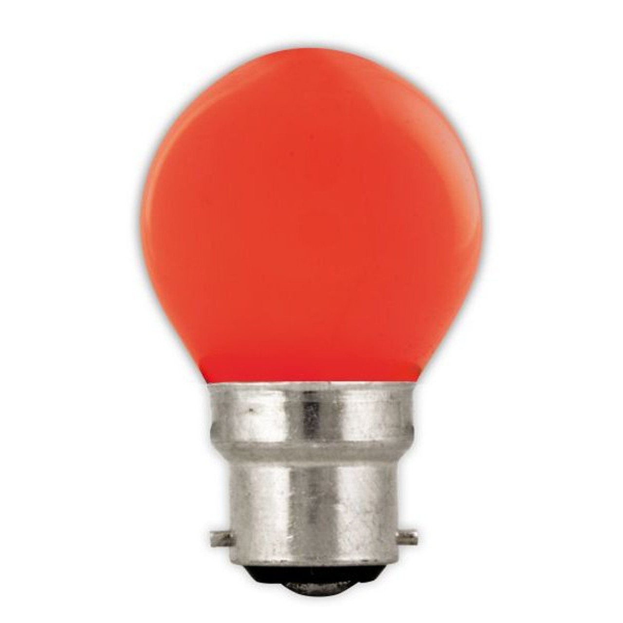 LED 45mm Round 1W B22d Red Calex