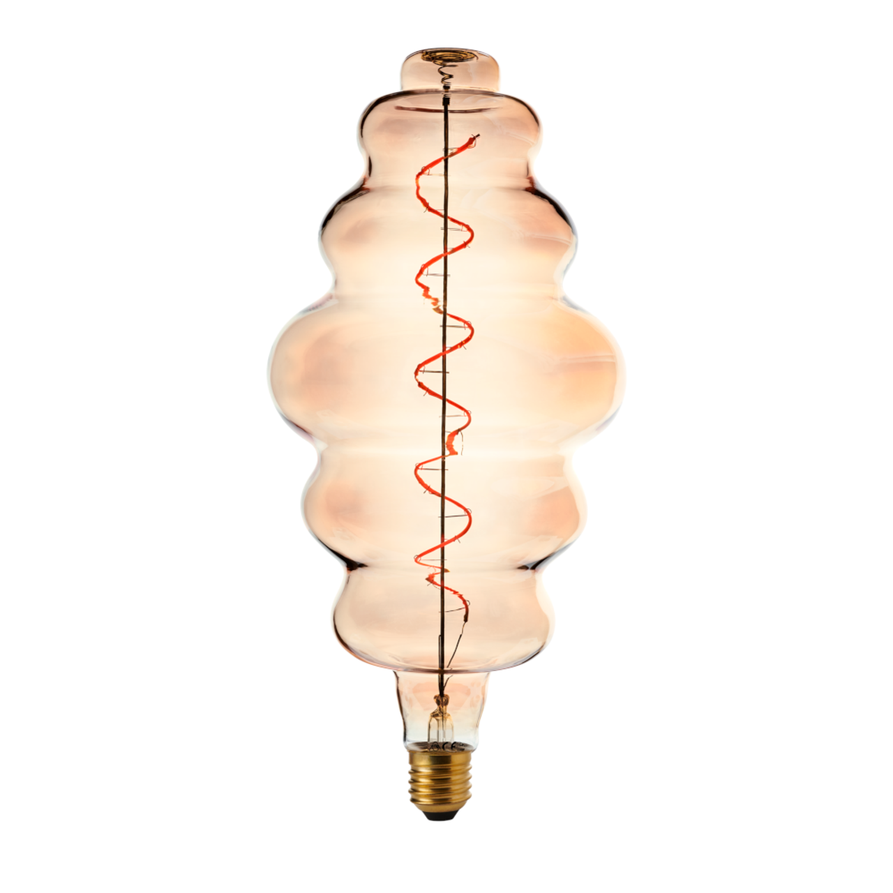 LED Vintage Soft Coil Tower Bubble 240V 4W E27 Gold 2200K RA90 Dimmable