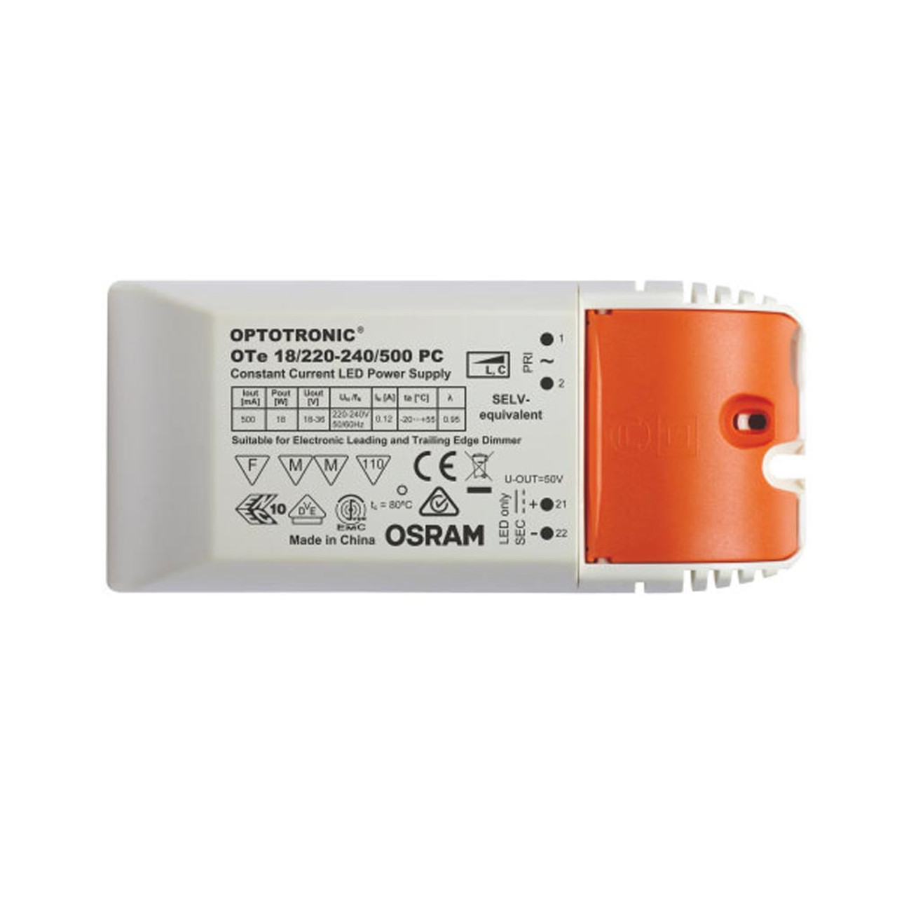 Osram OTe 18W 500mA LED Driver Phase Cut Dimmable