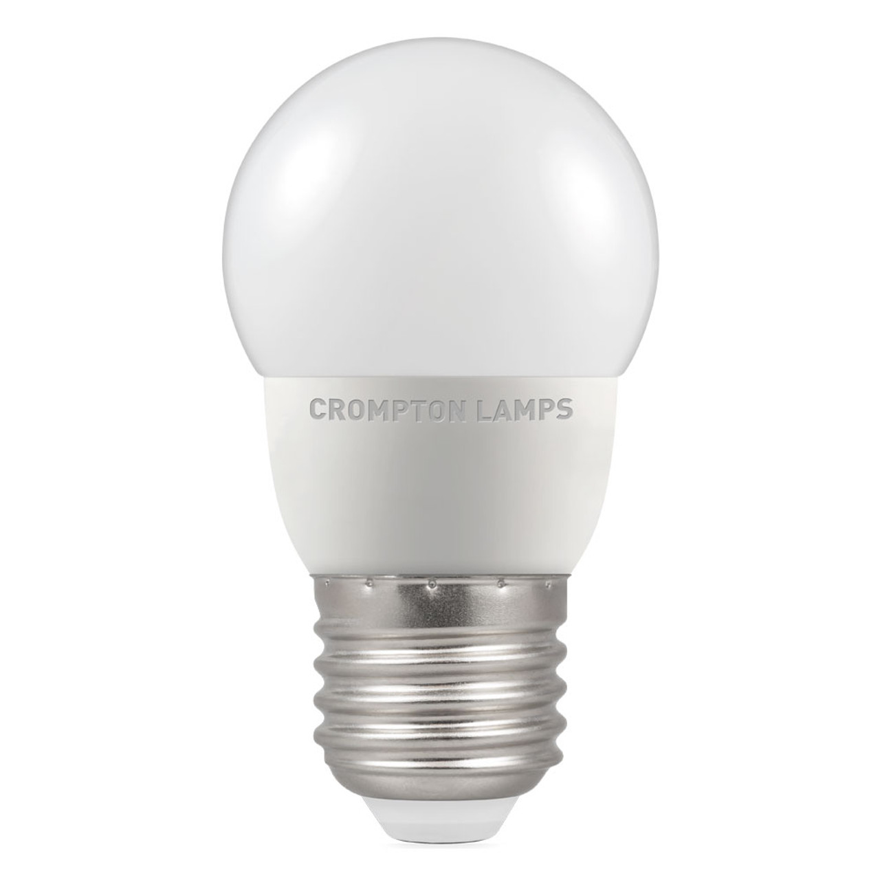 LED 45mm Round Thermal Plastic 5.5W E27 Cool White Opal Crompton