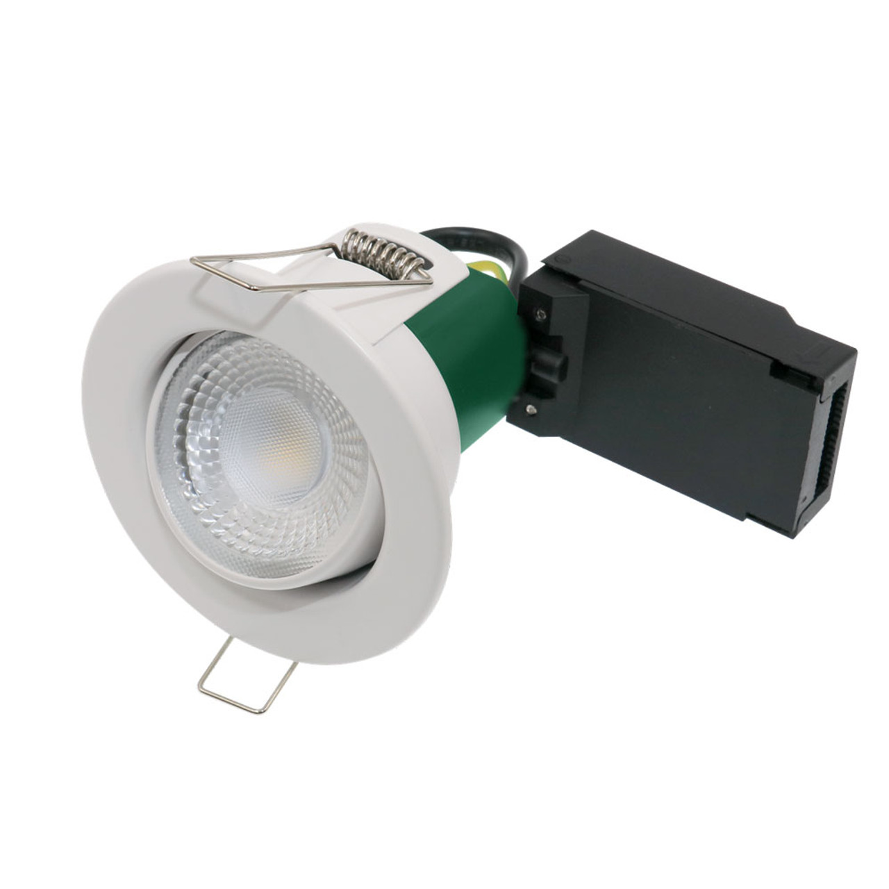 LED Tilting Fire Rated Downlight 5W 3000K IP20 White
