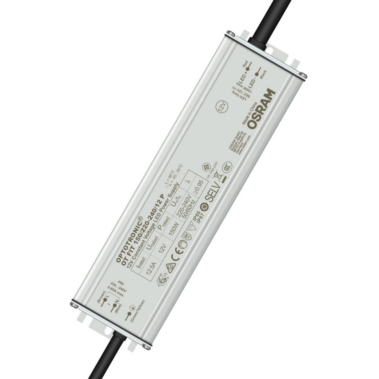 Constant Voltage LED Driver 150W 12V OT 150/200-240/12