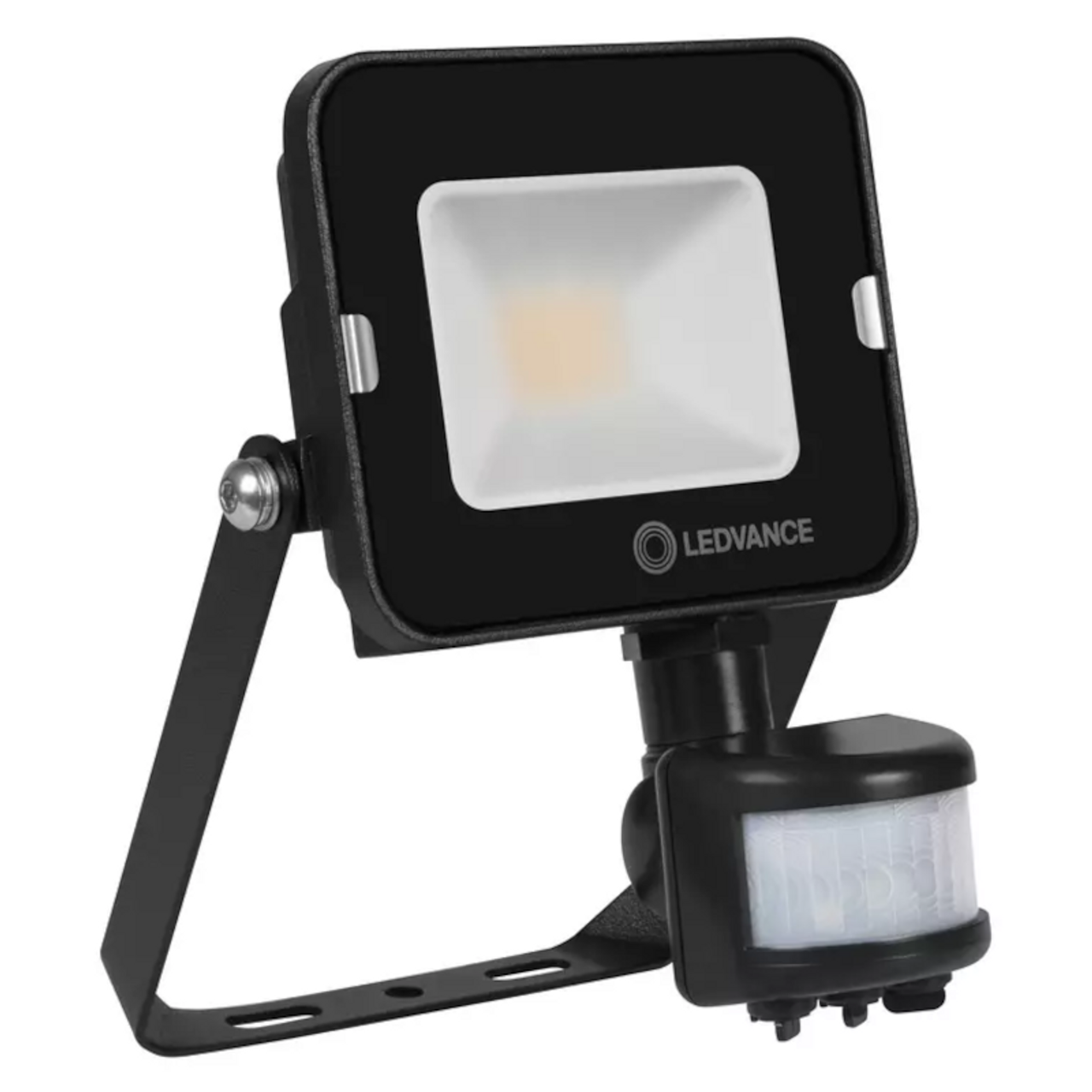 Symmetrical Black LED Value Floodlight 50W 5000lm Cool White IP65 with Sensor
