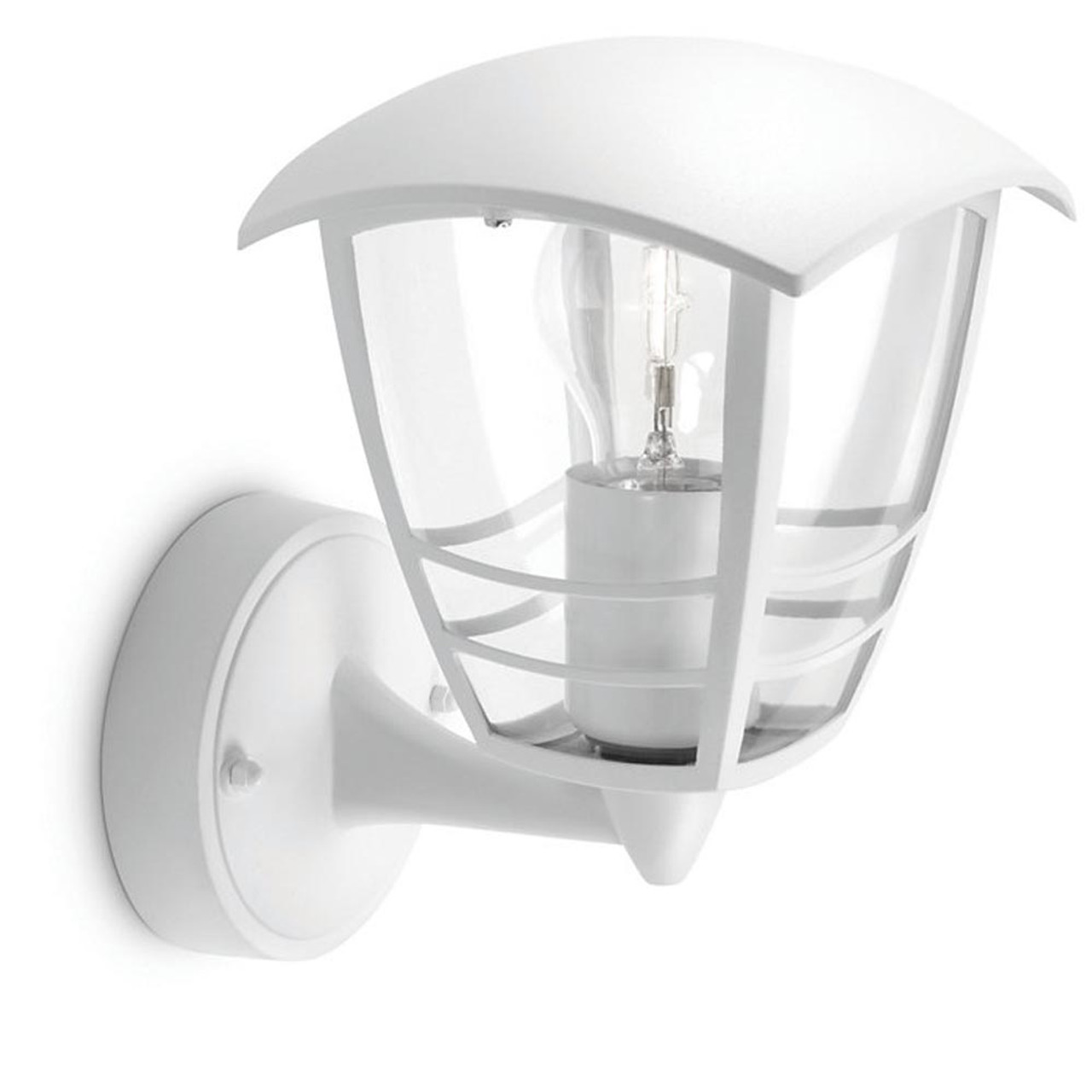 Creek Up Wall Lantern White 230V (bulb not included, max. 60W)