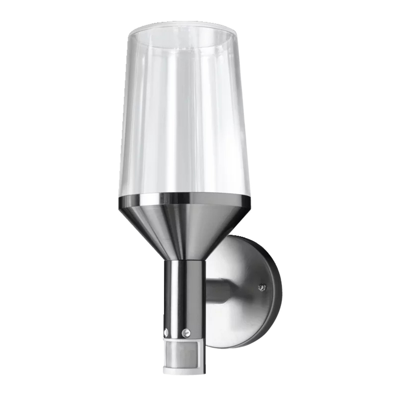 Stainless Steel E27 Clear Endura Classic Calice Wall with Sensor IP44 220-240V (No Lamp)