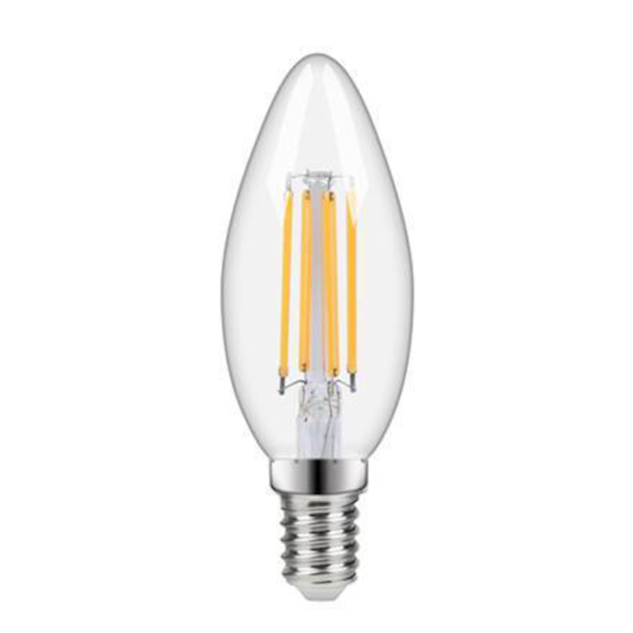 LED Filament Candle 4.2W (40W) SES 2700K 220-240V Clear Dimmable