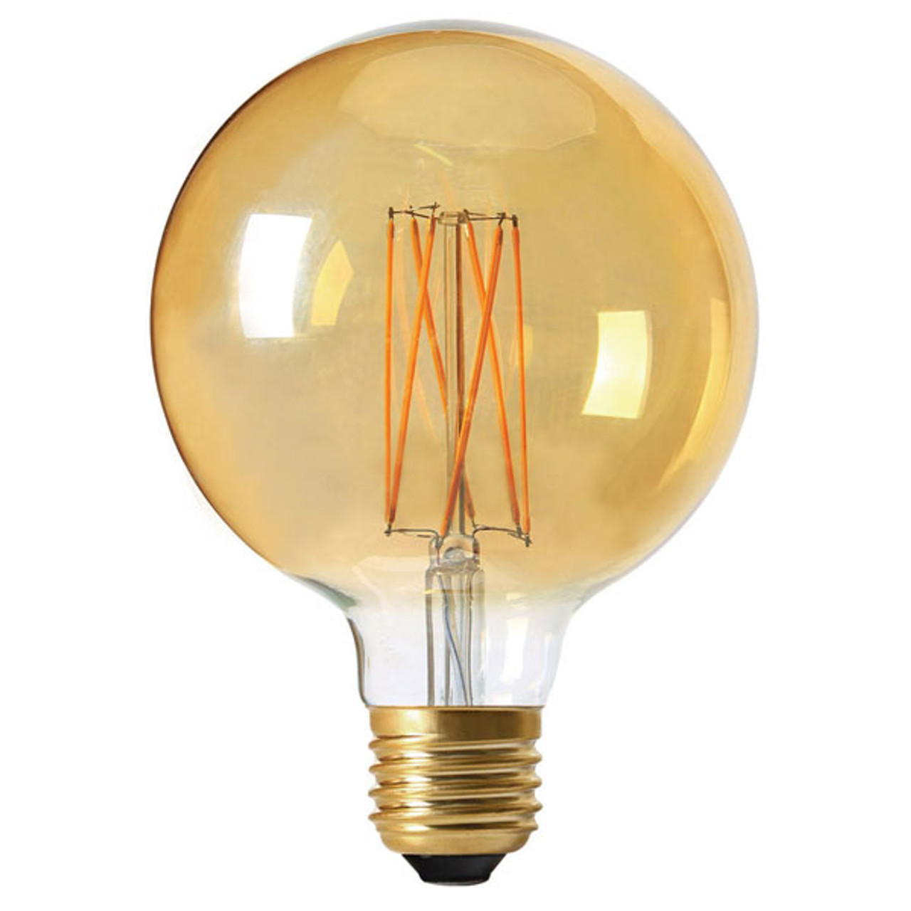 Girard Sudron LED 125mm Globe 240V 4W E27 Amber Dimmable