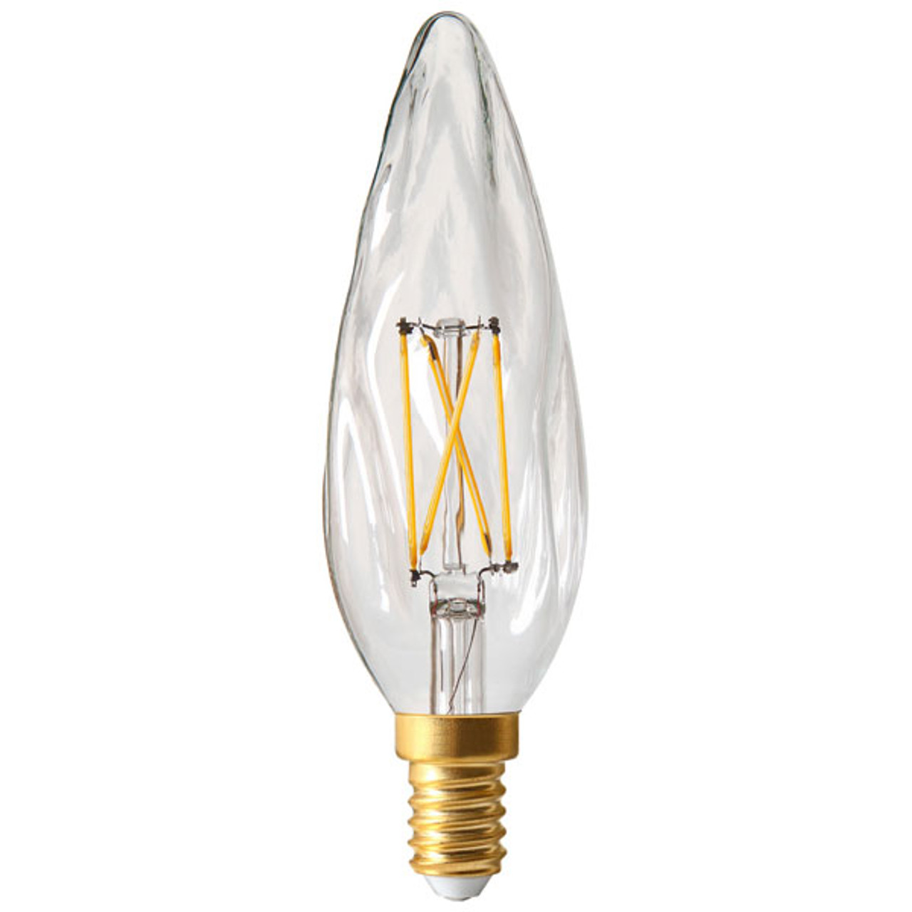 Girard Sudron GS8 LED Filament Candle 4W Clear E14 Very Warm White Dimmable