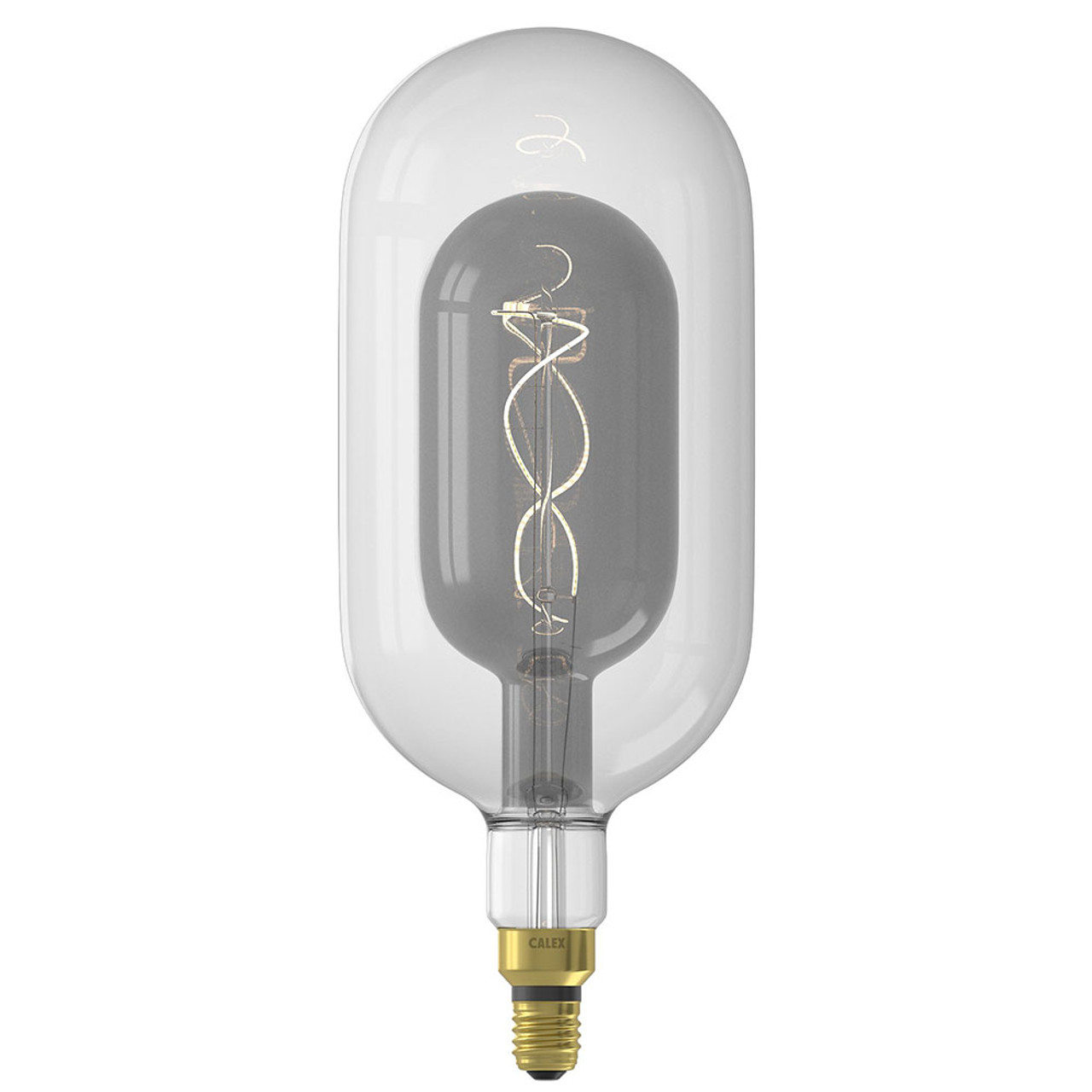 Sundsvall Clear/Titanium LED lamp 3W 100lm 2200K Dimmable E27