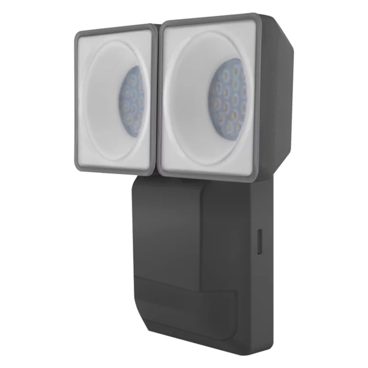 LED Endura Pro Spot Twin Light Dark Grey IP55 2 x 8W 840 4000K with Sensor