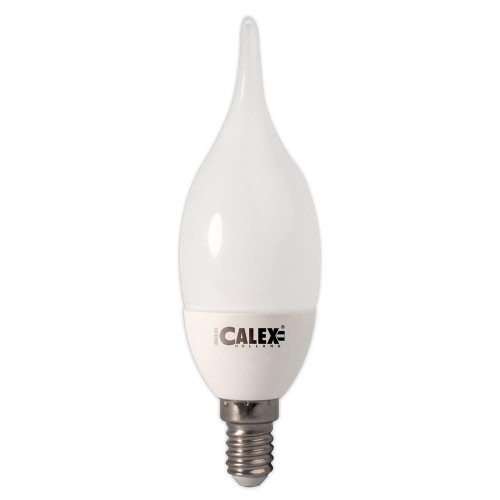 Calex Filament Bent-Tipped Candle 240V 4.5W E14 Opal Calex Filament Bent-Tipped Candle 240V 4.5W E14 Opal