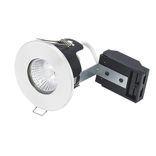 Fixed Fire Rated MV/LV Downlight Matt White Fixed Fire Rated MV/LV Downlight Matt White