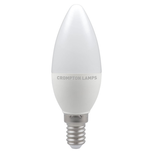 Crompton LED Candle Thermal Plastic 5W (40W) E14 2700K Opal Dimmable Crompton LED Candle Thermal Plastic 5W (40W) E14 2700K Opal Dimmable