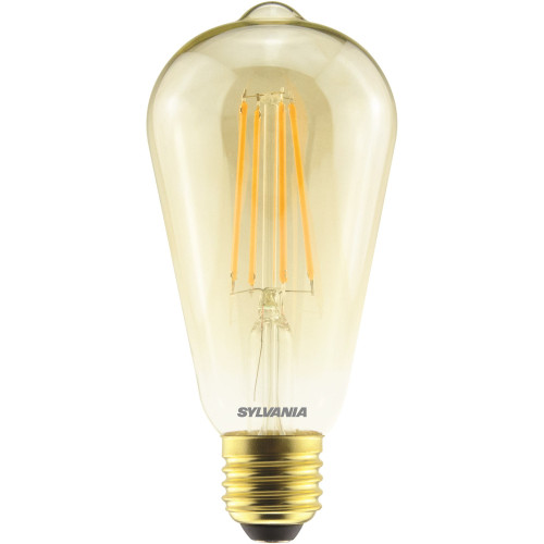 Sylvania ToLEDo Retro ST64 Gold 6W 240V 560lm 825 E27 Dimmable Sylvania ToLEDo Retro ST64 Gold 6W 240V 560lm 825 E27 Dimmable