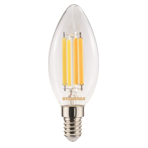 Sylvania Retro LED Candle 6W (60W) E14 Clear Very Warm White 827 Sylvania Retro LED Candle 6W (60W) E14 Clear Very Warm White 827