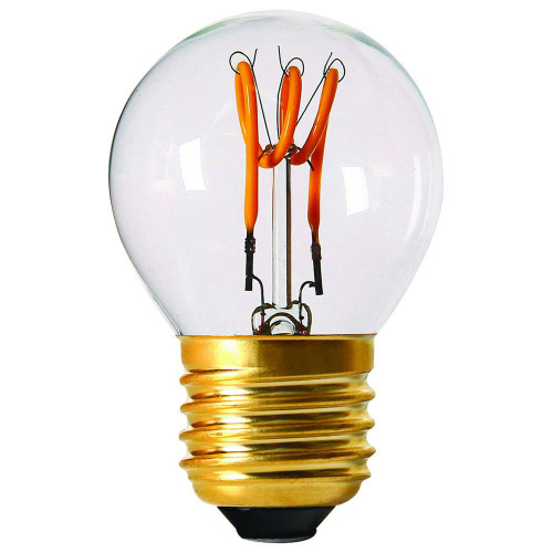 LED 3 Loops Filament Golfball 3W E27 Clear 2200K Dimmable LED 3 Loops Filament Golfball 3W E27 Clear 2200K Dimmable