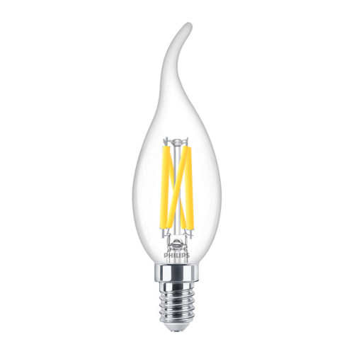 LED Tipped Candle 3.4W (40W eq.) SES Clear Very Warm White 922-927 DimTone