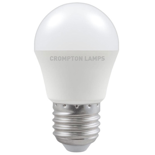Crompton LED 45mm Round Thermal Plastic 5.5W E27 Cool White Opal Crompton LED 45mm Round Thermal Plastic 5.5W E27 Cool White Opal
