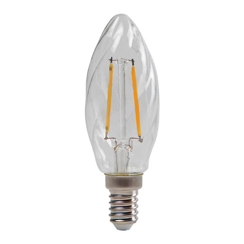 Sylvania Retro LED Twisted Candle 2.3W SES Clear Very Warm White Sylvania Retro LED Twisted Candle 2.3W SES Clear Very Warm White