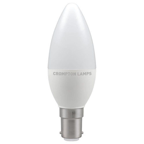 Crompton LED Candle Thermal Plastic 5.5W B15d Very Warm White Opal Crompton LED Candle Thermal Plastic 5.5W B15d Very Warm White Opal