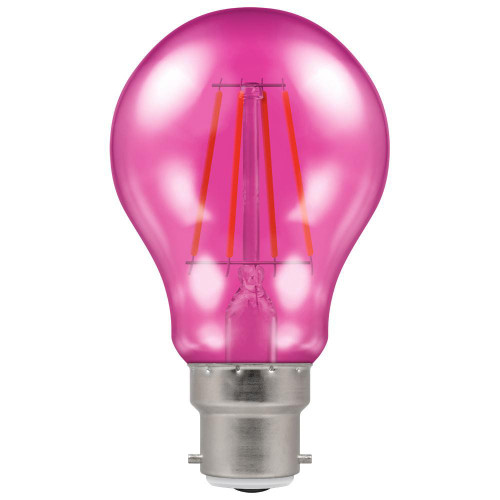 LED Filament Harlequin GLS 4.5W 240V BC Pink LED Filament Harlequin GLS 4.5W 240V BC Pink