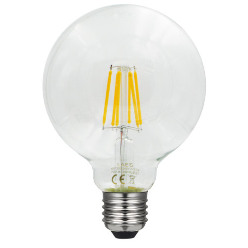 LED Filament Globe 95mm Clear ES 2W (23W) 240V 2700K Laes LED Filament Globe 95mm Clear ES 2W (23W) 240V 2700K Laes