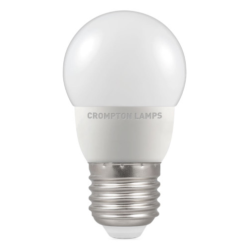 Crompton LED 45mm Round Thermal Plastic 5W E27 Very Warm White Opal Dimmable Crompton LED 45mm Round Thermal Plastic 5W E27 Very Warm White Opal Dimmable