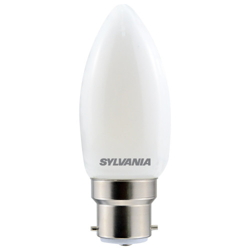 Sylvania Retro LED Candle 4.5W (40W eq.) BC Opal Very Warm White Sylvania Retro LED Candle 4.5W (40W eq.) BC Opal Very Warm White
