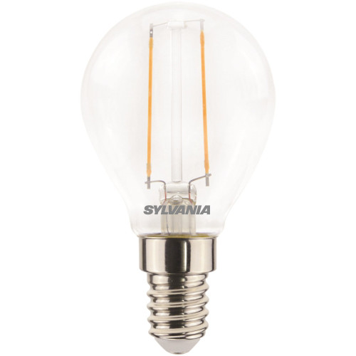 Sylvania LED 45mm Round 2.5W (25W eq.) E14 Clear Very Warm White Sylvania LED 45mm Round 2.5W (25W eq.) E14 Clear Very Warm White