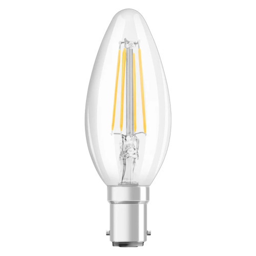 LED Filament Candle 4W (40W) B15d Very Warm White Clear LED Filament Candle 4W (40W) B15d Very Warm White Clear
