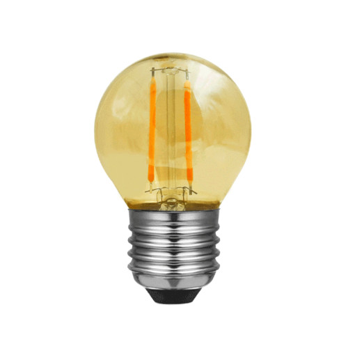 LED 45mm Round Gold ES 4W (35W eq.) 220-240V 2200K Dimmable Laes LED 45mm Round Gold ES 4W (35W eq.) 220-240V 2200K Dimmable Laes