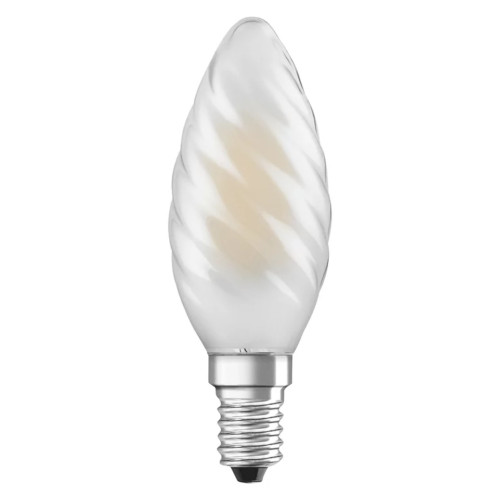 LED Superior Twisted Candle 3.4W (40W eq.) E14 RA90 4000K Frosted Dimmable LED Superior Twisted Candle 3.4W (40W eq.) E14 RA90 4000K Frosted Dimmable