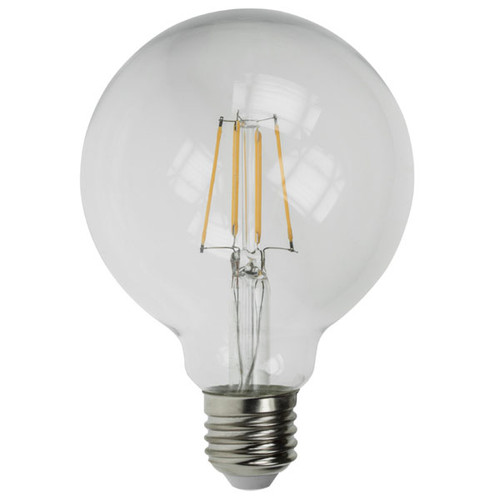 Prolite LED Filament 95mm Globe Clear 2700K 4W 240V 400lm ES Dimmable Prolite LED Filament 95mm Globe Clear 2700K 4W 240V 400lm ES Dimmable