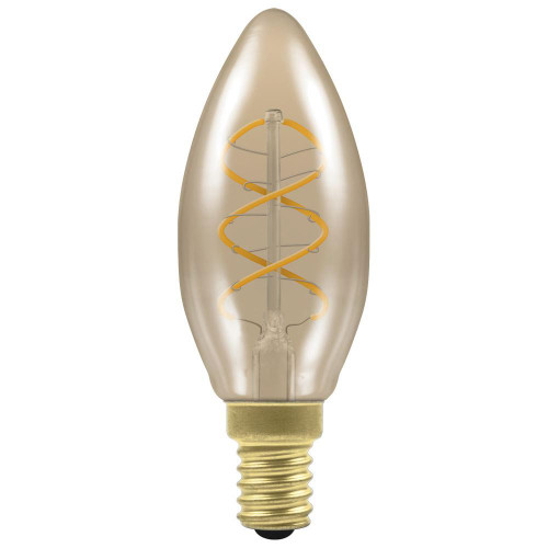 LED Candle Spiral Filament Antique Dimmable 3.5W 2200K SES LED Candle Spiral Filament Antique Dimmable 3.5W 2200K SES