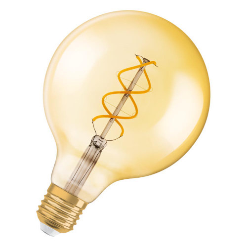 LED Vintage 1906 Classic Globe 125mm 4W (28W eqv.) E27 2000K Gold LED Vintage 1906 Classic Globe 125mm 4W (28W eqv.) E27 2000K Gold