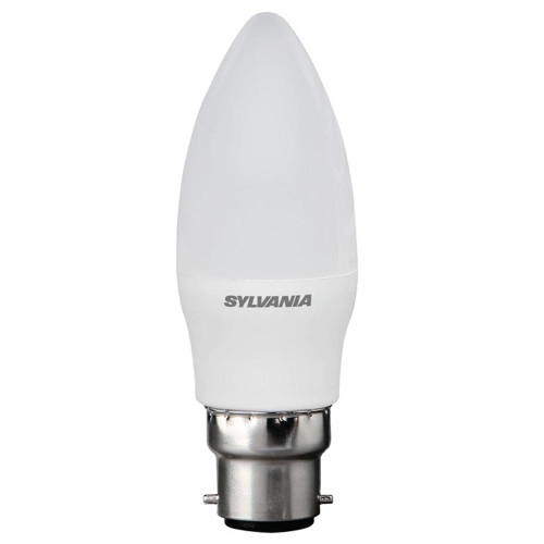 Sylvania LED Candle 3W (25W) B22d Opal Very Warm White Sylvania LED Candle 3W (25W) B22d Opal Very Warm White