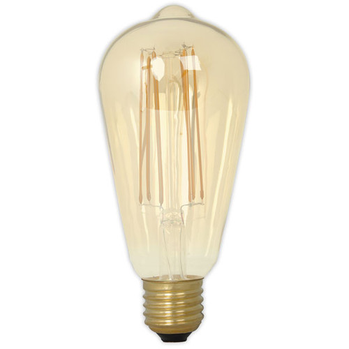 Calex LED Long Filament Squirrel Cage 3.5W (25W eq.) 240V E27 Gold ST64 Dimmable Calex LED Long Filament Squirrel Cage 3.5W (25W eq.) 240V E27 Gold ST64 Dimmable