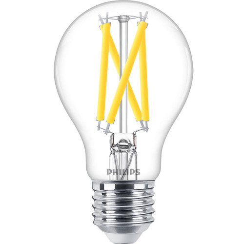 Philips LED GLS 7.2W (75W eq.) ES Clear Very Warm White CRi90 DimTone Philips LED GLS 7.2W (75W eq.) ES Clear Very Warm White CRi90 DimTone
