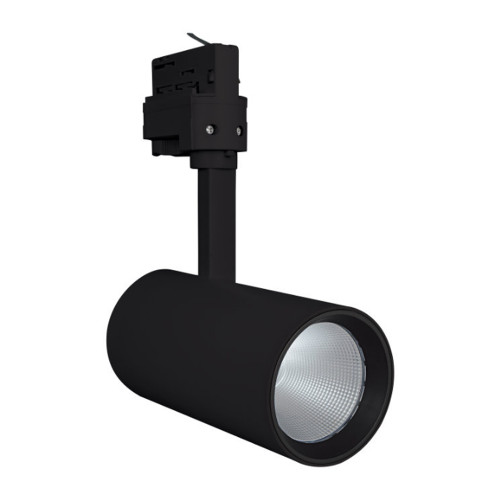 35W D85 Tracklight Spot 3-Circuit Adapter 930 3000K 24 Degrees Black