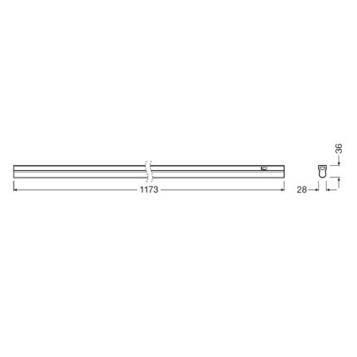 Ledvance Linear LED 14W Batten 1173mm Cool White IP20