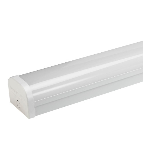 40W LED Integrated Batten 4ft 4000K Double with Microwave Sensor